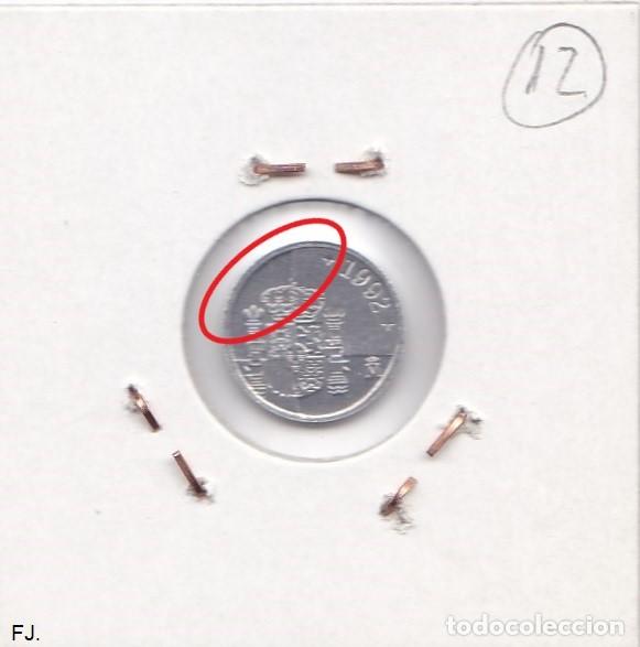 Monedas con errores: Moneda 1 Pta 1992 J Carlos. Error, Listel Labiado. Rev Ebc. - Foto 3