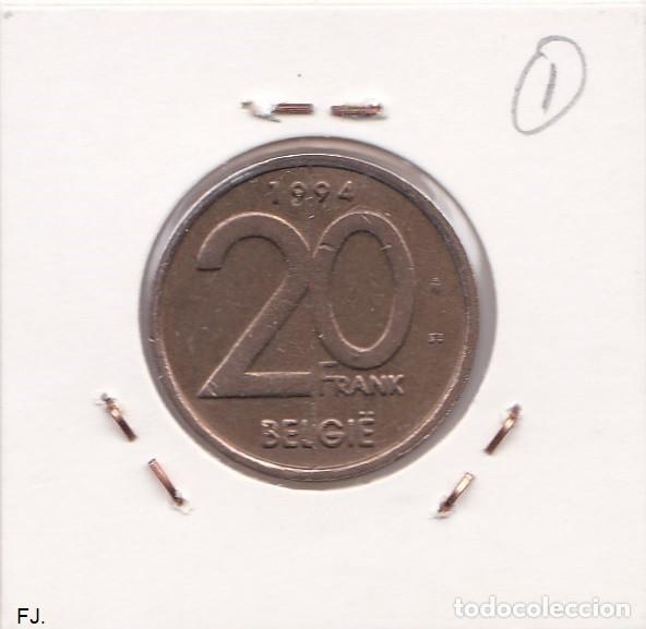 Monedas con errores: Moneda 20 Franco 1994 B&eacute;lgica Balduino II. Error, Rayas Cruzadas. Anv Mbc. - Foto 3