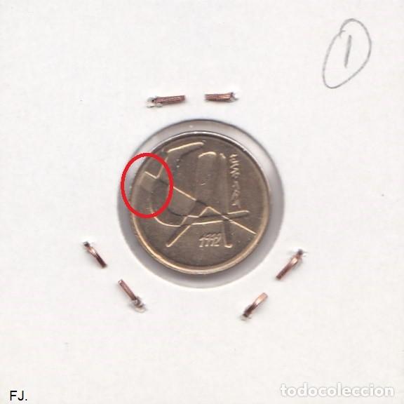 Monedas con errores: Moneda 5 Ptas 1992. Error Isla de Metal en Cospel. Anv y Rev Ebc-. - Foto 3