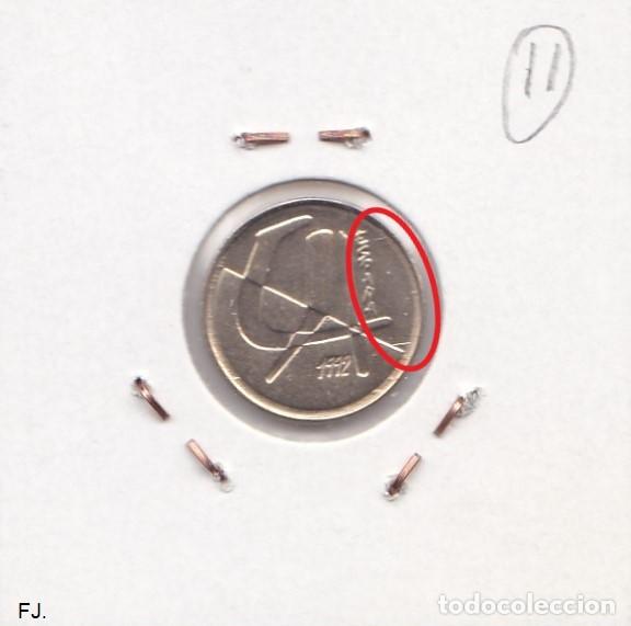 Monedas con errores: Moneda 5 Ptas 1992. Error, Rayas Cruzadas. Rev Ebc-. - Foto 2