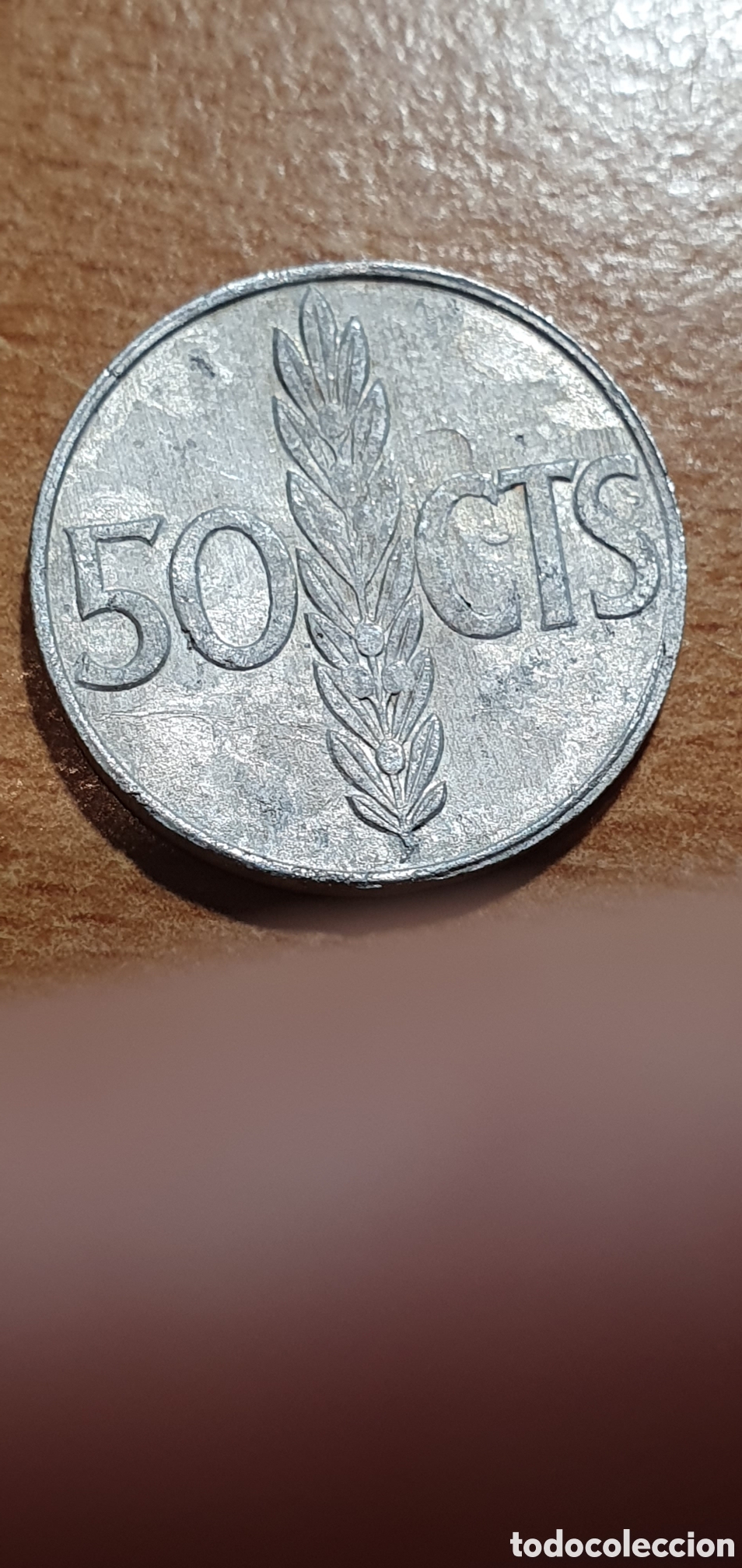 Monedas con errores: 50 centimos 1966 error doble impresion - Foto 2
