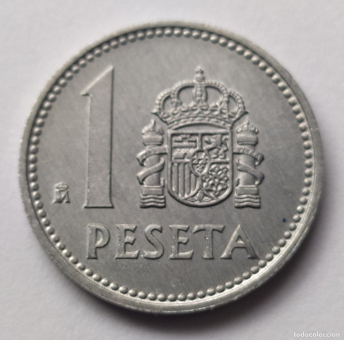 Monedas con errores: ## error ## 1 Peseta 1982 Ceca con excesos ## - Foto 2