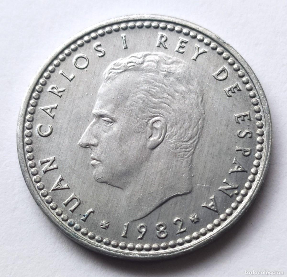 Monedas con errores: ## error ## 1 Peseta 1982 Ceca con excesos ## - Foto 3