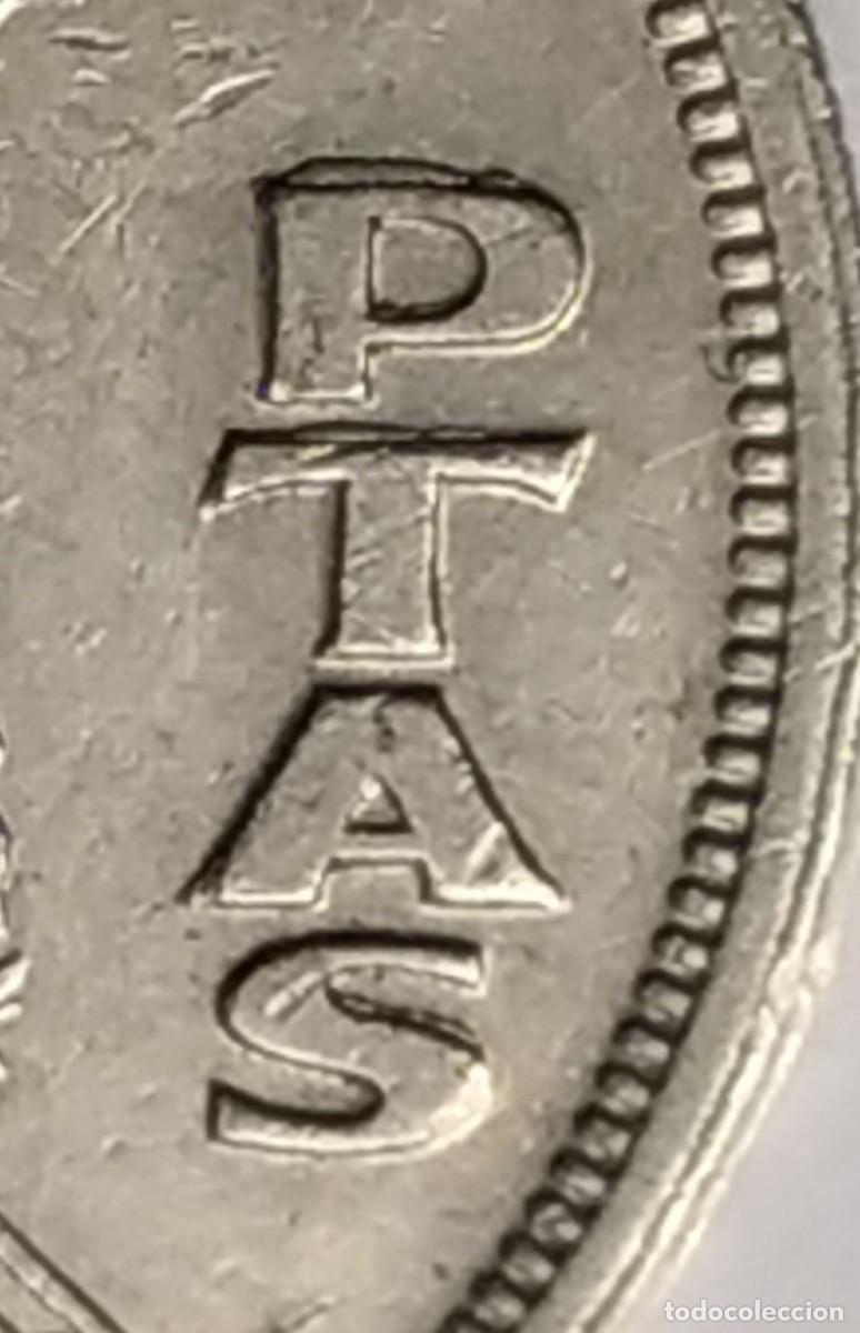 Monedas con errores: ## error ## 5 Pesetas 1983 Excesos en PTAS ## - Foto 1