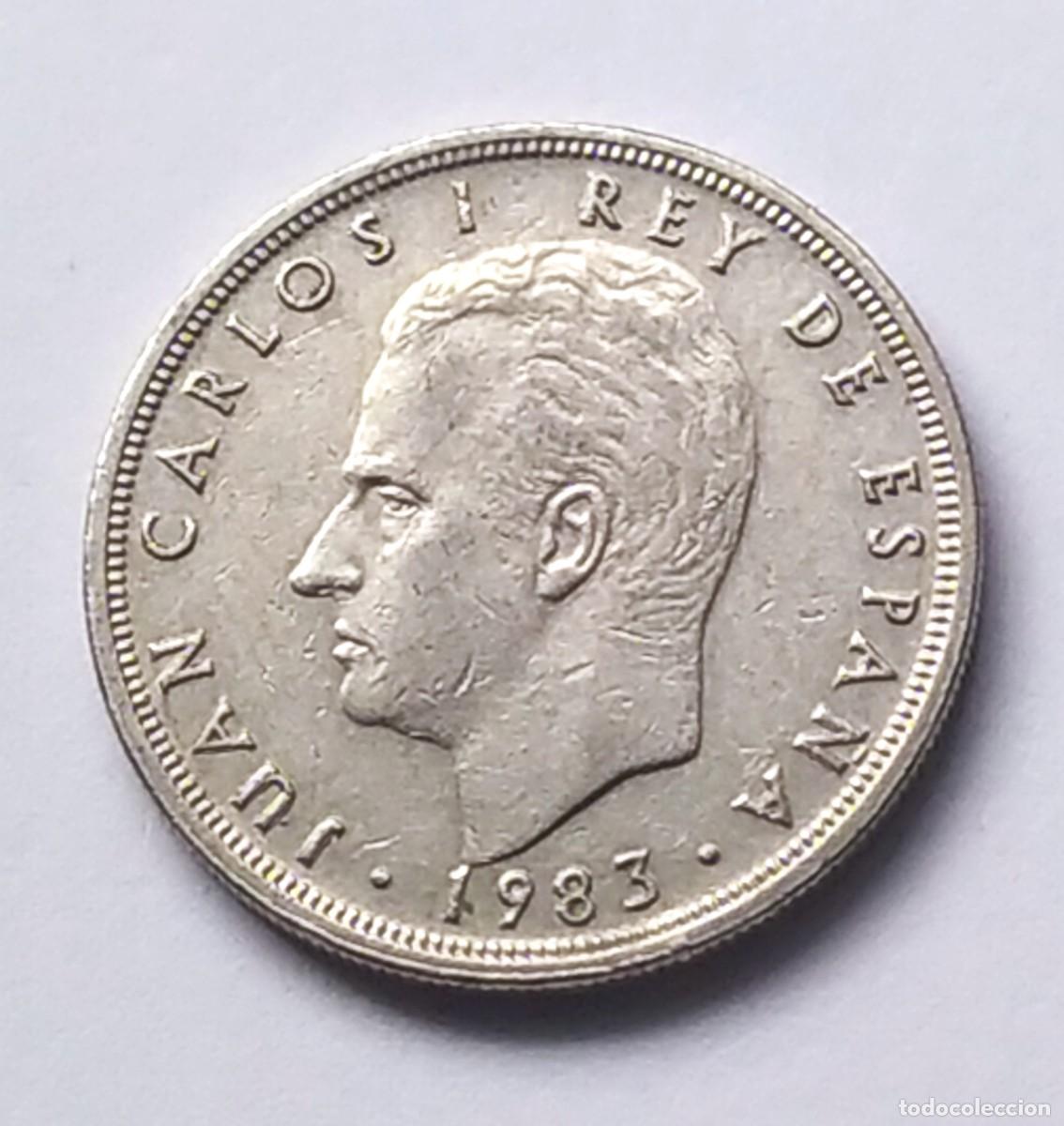 Monedas con errores: ## error ## 5 Pesetas 1983 Excesos en PTAS ## - Foto 3