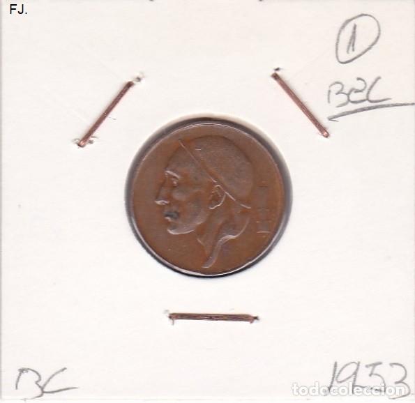 Monedas con errores: Moneda 50 Cts 1953 B&eacute;lgica. Error, Descentrada. Mbc. - Foto 1