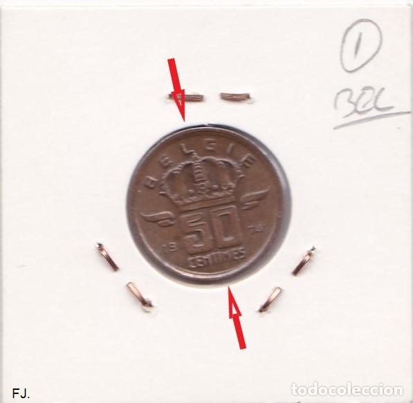Monedas con errores: Moneda 50 Cts 1974 B&eacute;lgica. Error, Descentrada. Mbc. - Foto 2
