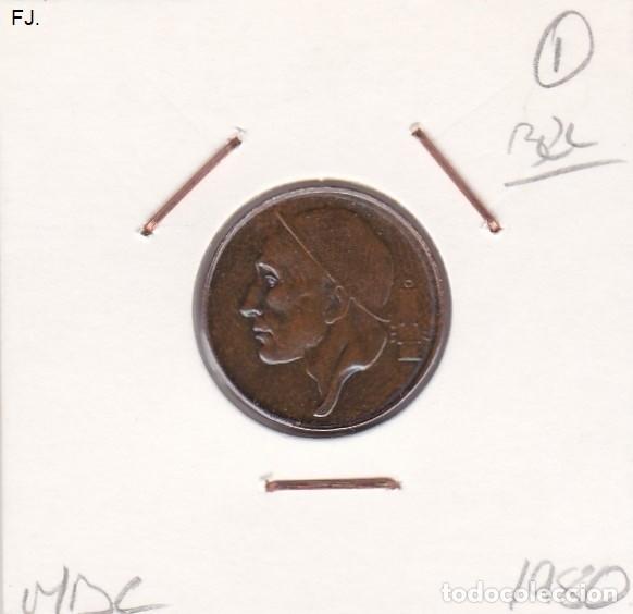 Monedas con errores: Moneda 50 Cts 1980 B&eacute;lgica. Error, Descentrada. Mbc. - Foto 1