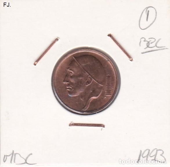 Monedas con errores: Moneda 50 Cts 1993 B&eacute;lgica. Error, Descentrada. Mbc+. - Foto 1