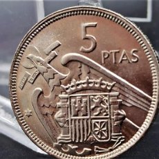 Monedas con errores: ESPAÑA ESTADO ESPAÑOL 5 PESETAS 1957 ESTRELLA ANEPÍGRAFE SIN CIRCULAR (VARIANTE) 6001. Lote 399936209