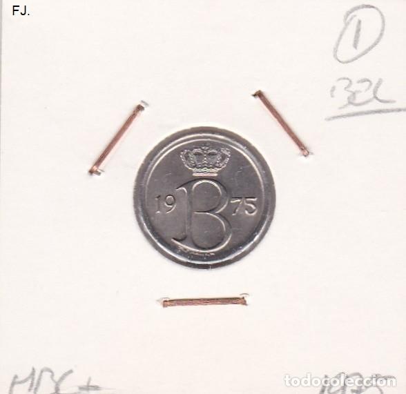 Monedas con errores: Moneda 25 Cts 1975 B&eacute;lgica. Error, Descentrada. Mbc. - Foto 1