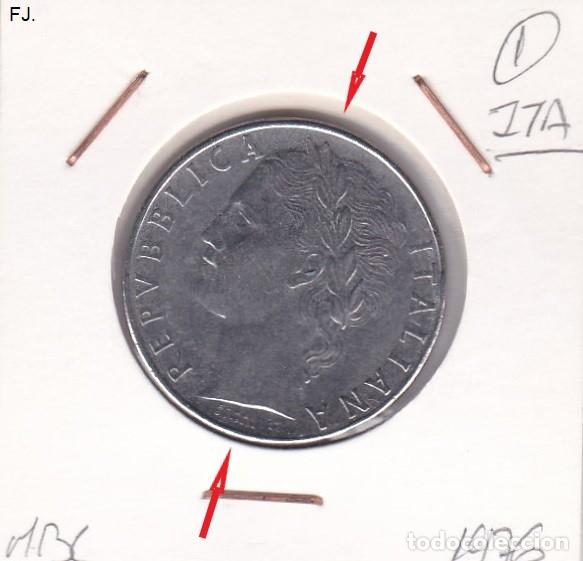 Monedas con errores: Moneda 100 Liras 1976 Italia. Error, Descentrada. Mbc. - Foto 1