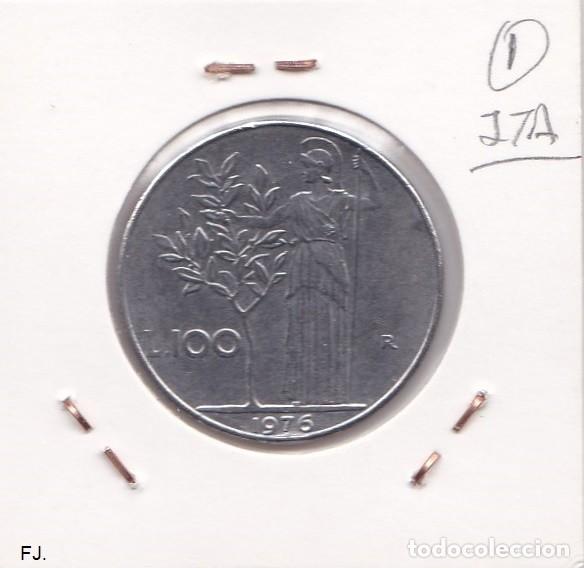 Monedas con errores: Moneda 100 Liras 1976 Italia. Error, Descentrada. Mbc. - Foto 2