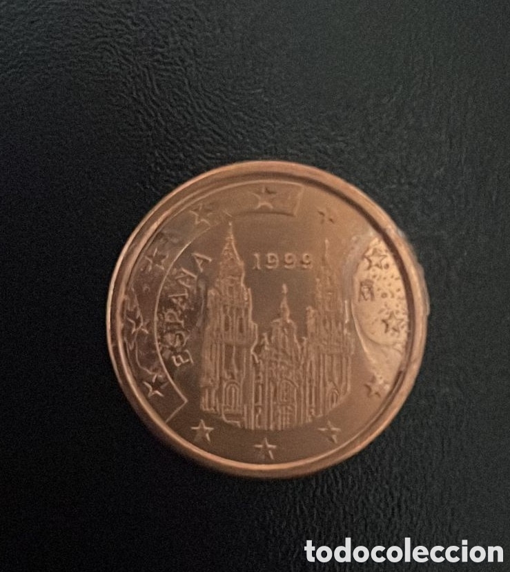 Monedas con errores: MONEDA ERROR 5 CENTIMOS 1999. IMPRESIONANTE ERROR. ref Al - Foto 1