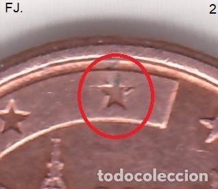 Monedas con errores: Moneda 1 Ctm 2006 Espa&ntilde;a. Error, Cu&ntilde;o Roto Estrella. Anv Mbc. - Foto 2