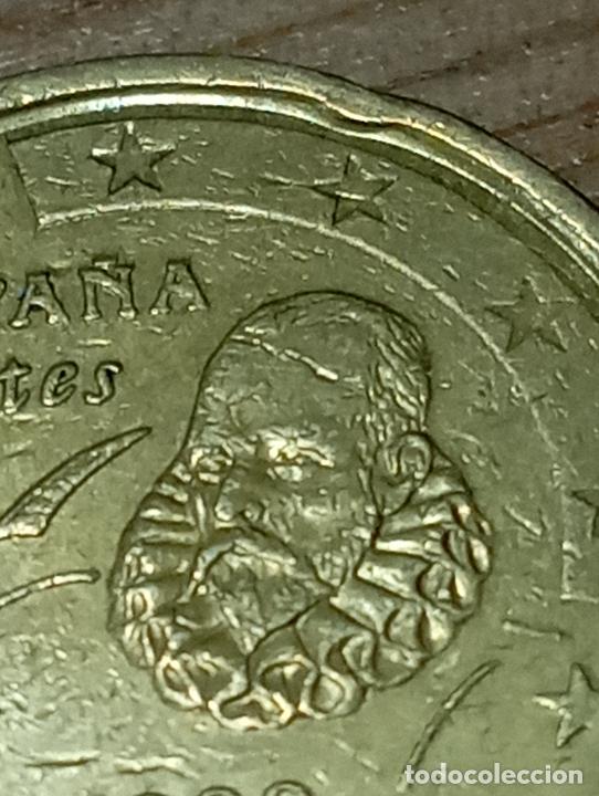 Monedas con errores: moneda exceso de metal 20 ct espa&ntilde;a 1999 - Foto 2