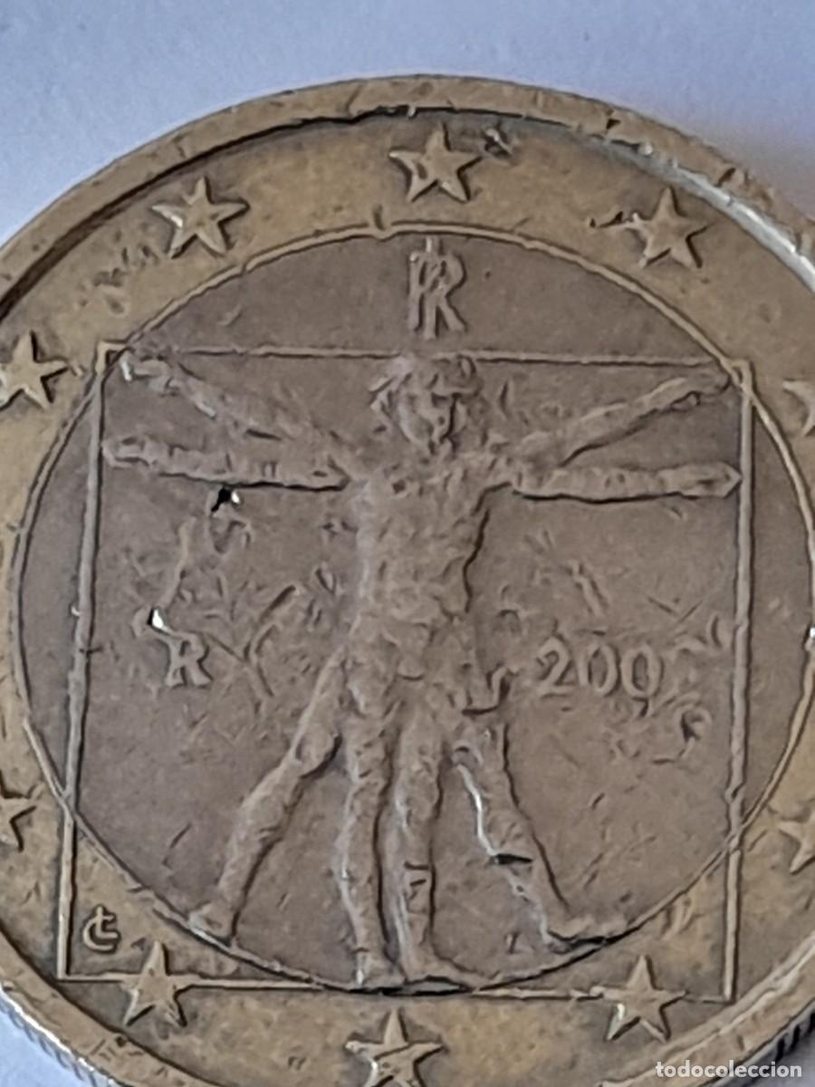 Monedas con errores: Moneda 1 euro Italia DEFECTUOSA - Foto 2