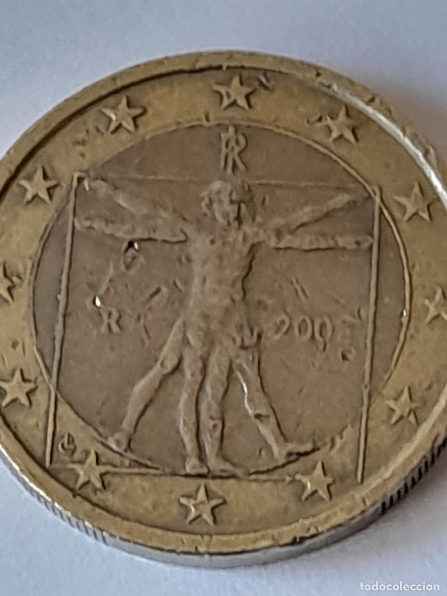 Monedas con errores: Moneda 1 euro Italia DEFECTUOSA - Foto 3