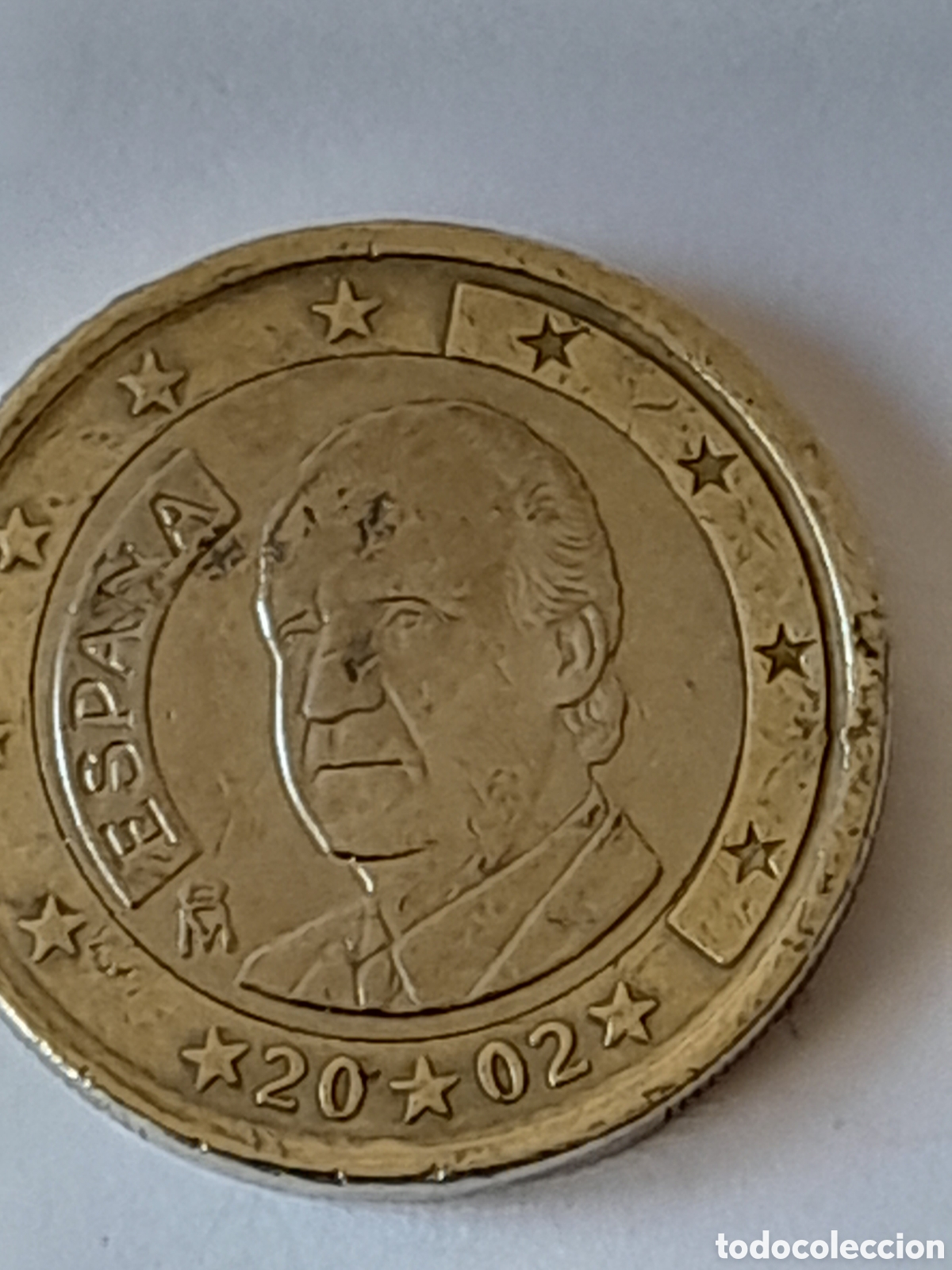 Monedas con errores: Moneda 1 euro ESPA&Ntilde;A DEFECTUOSA - Foto 1
