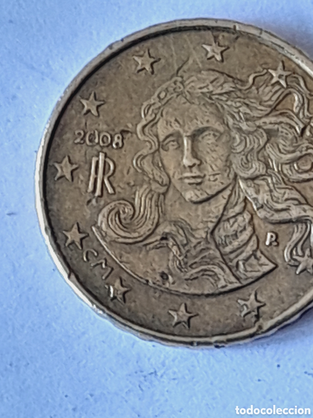 Monedas con errores: Moneda ITALIA 10 centimos. Error - Foto 2