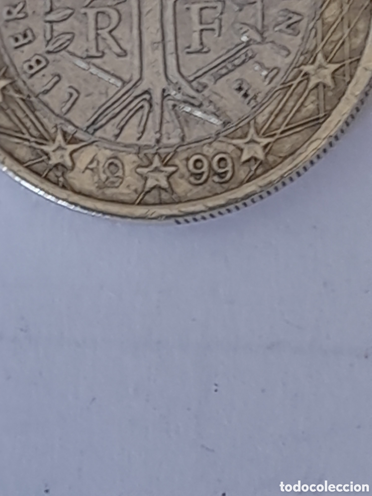 Monedas con errores: Moneda 1 euro Francia. DEFECTUOSA - Foto 3