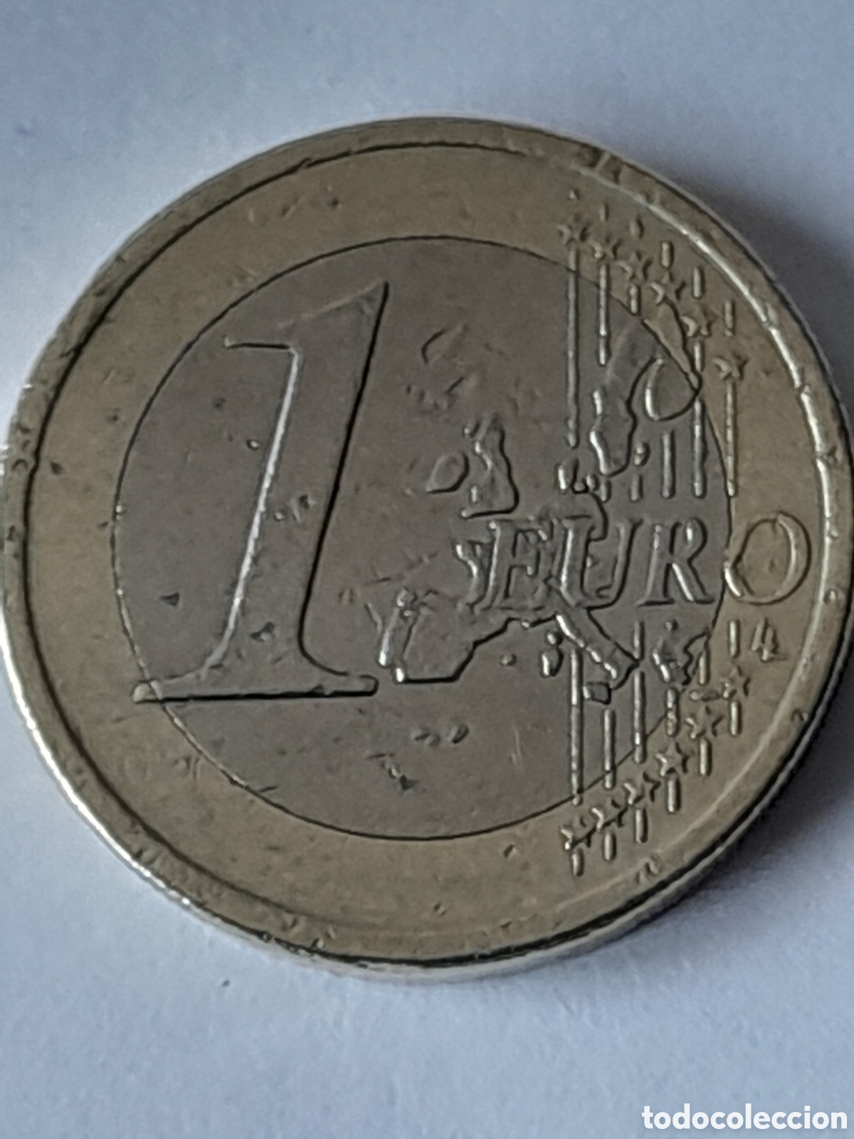 Monedas con errores: Moneda 1 euro de Espa&ntilde;a. DEFECTUOSA - Foto 3
