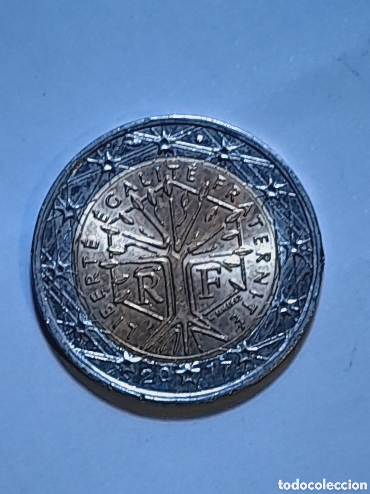 Monedas con errores: Moneda 2 euros de Francia 2017. ERROR - Foto 1