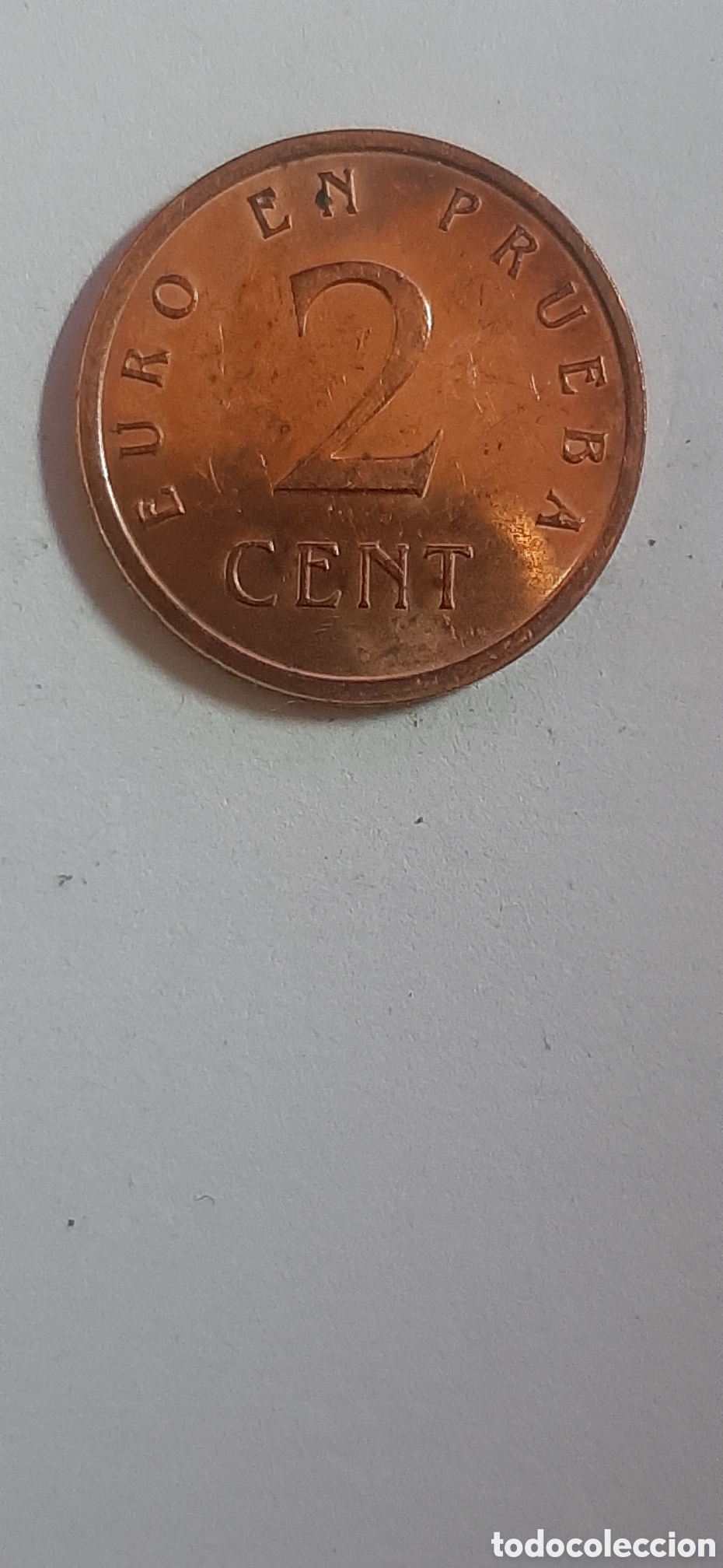 Monedas con errores: ESPA&Ntilde;A 2 CENT DE EURO CHURRIANA PRUEBA - Foto 1