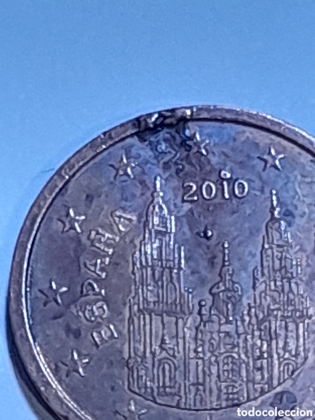 Monedas con errores: Moneda de 2 centimos de Espa&ntilde;a 2010 con ERROR - Foto 1