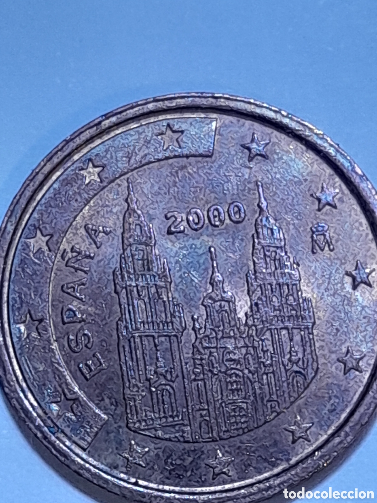 Monedas con errores: Moneda de 2 centimos de Espa&ntilde;a 2000. Con ERROR - Foto 2