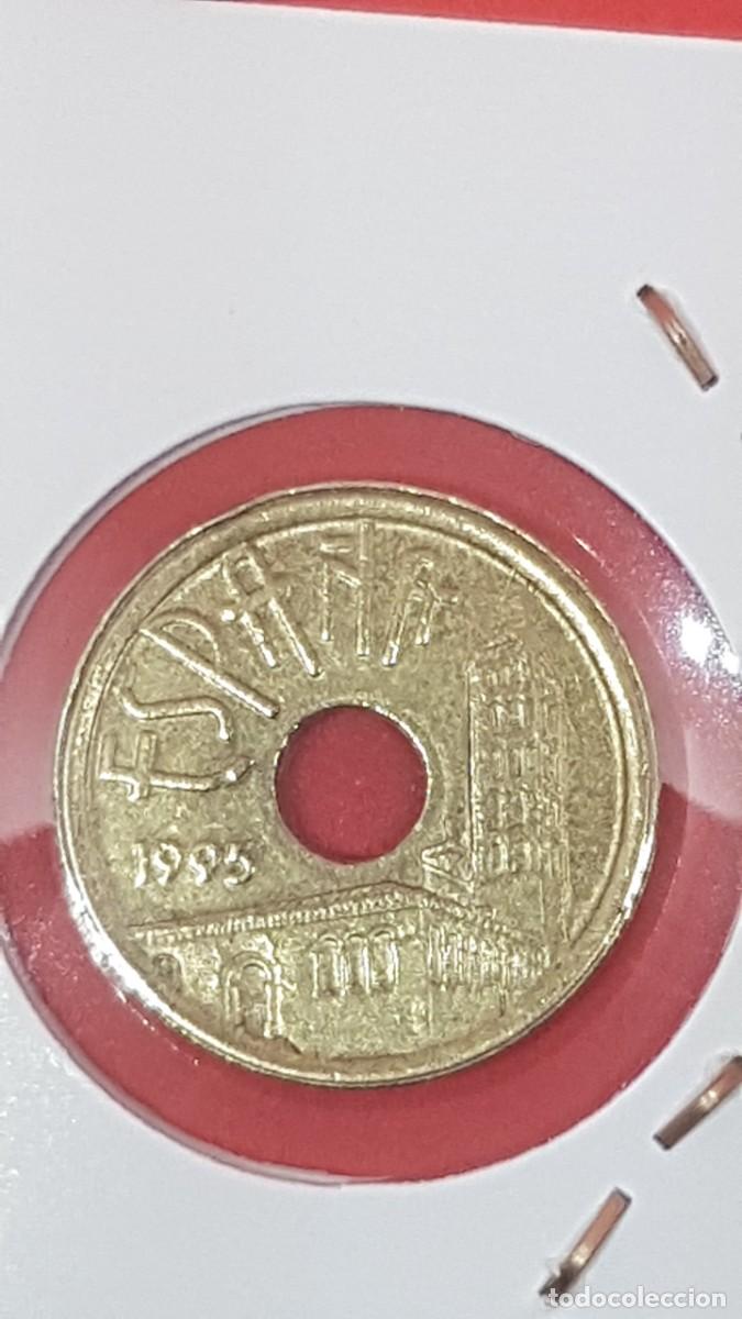 Monedas con errores: 25 PESETAS 1995-TRIPLE LISTEL - Foto 2