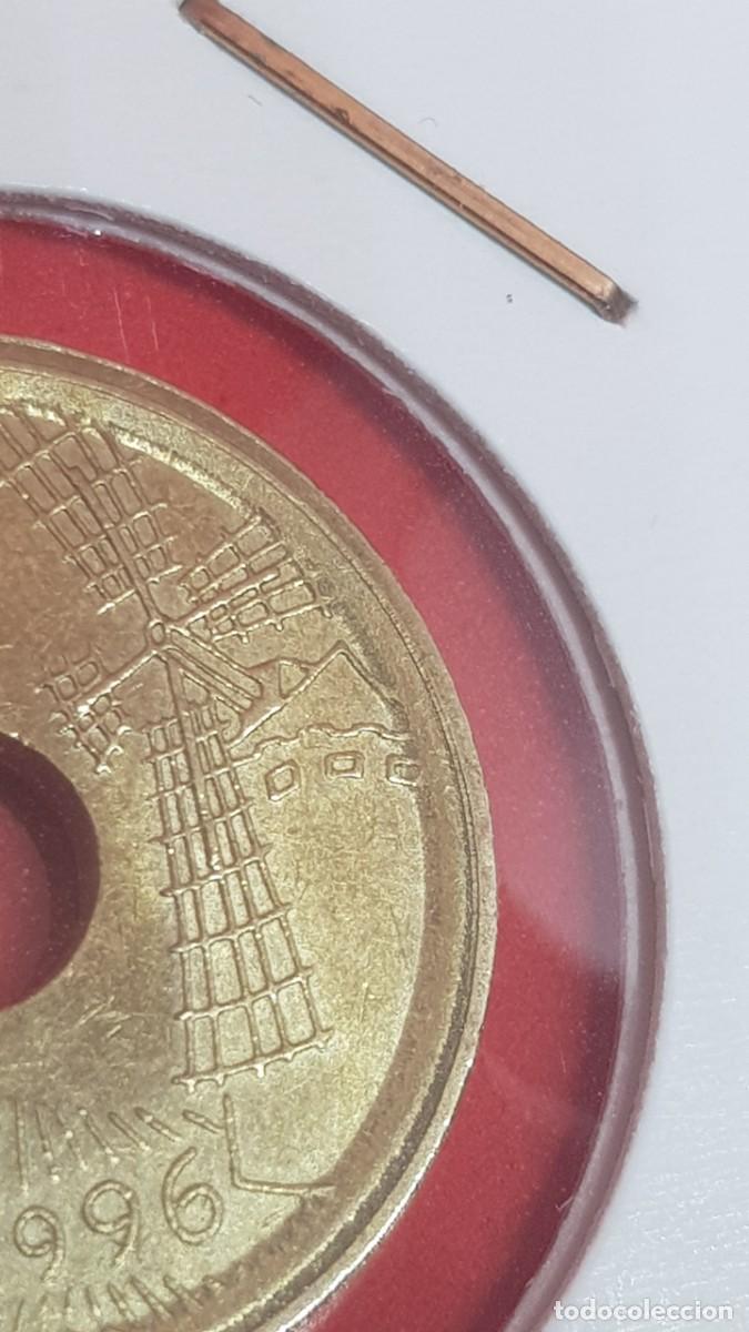 Monedas con errores: 25 PESETAS 1996-CANTO MUY ANCHO- - Foto 1