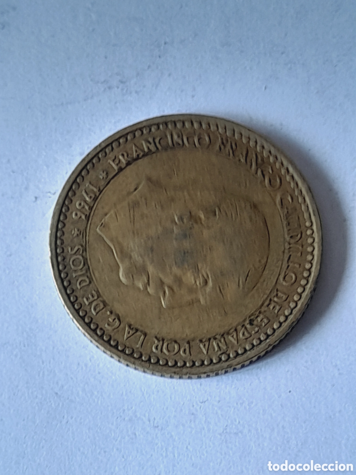 Monedas con errores: Moneda 1 peseta 1966 DEFECTUOSA - Foto 1