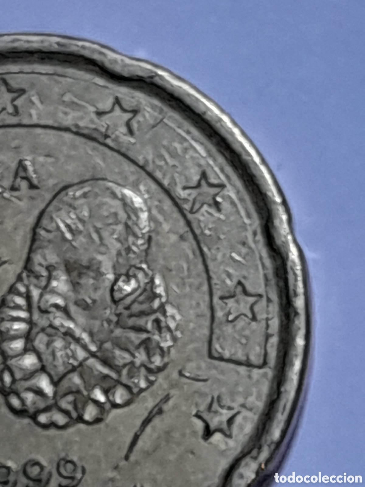 Monedas con errores: Moneda 20 centimos 1999 Espa&ntilde;a. ERROR acu&ntilde;aci&oacute;n - Foto 5