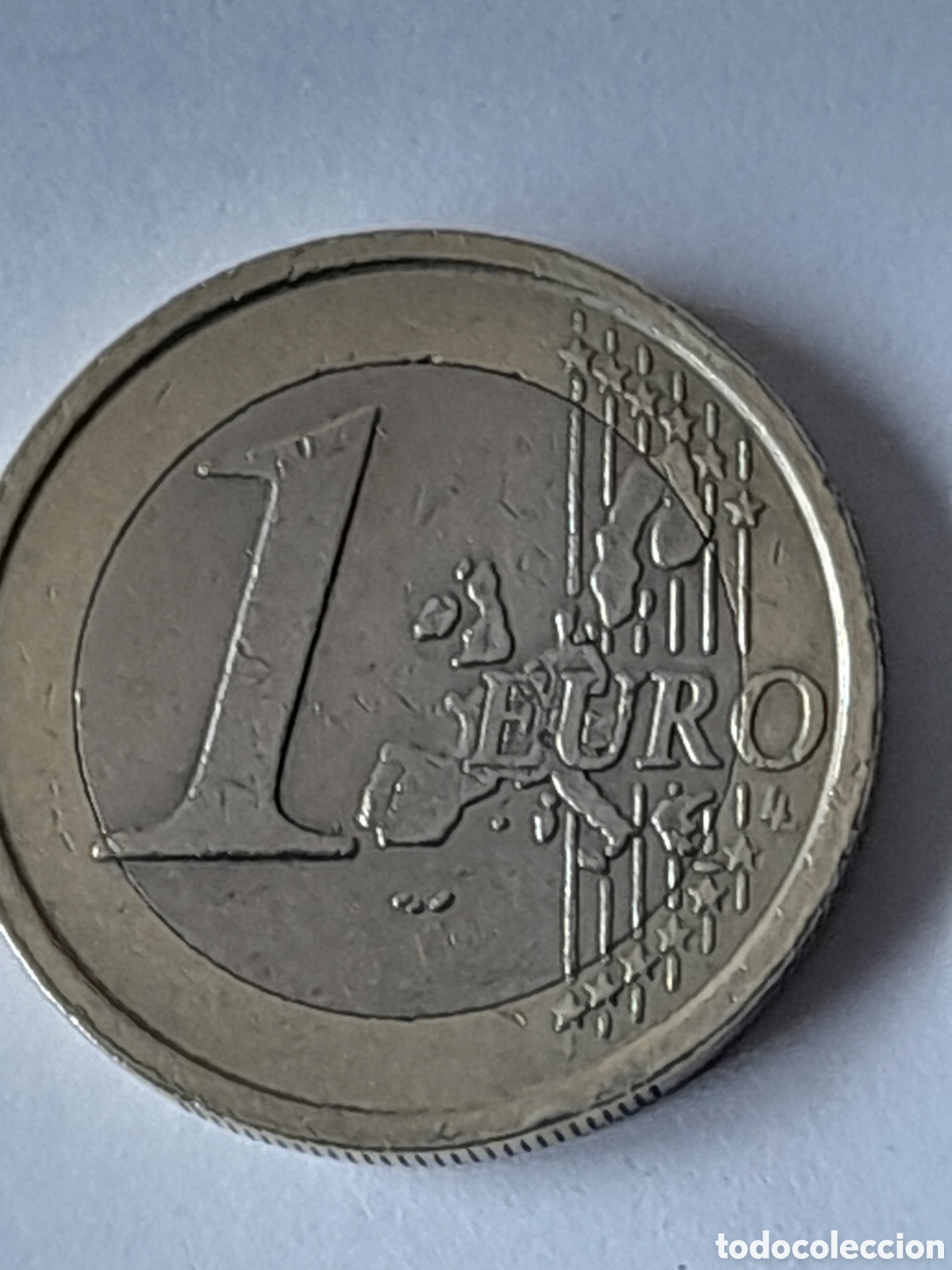 Monedas con errores: Moneda 1 euro Italia. GRAN DEFECTUOSA - Foto 3