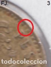 Monedas con errores: Moneda 1 Pta 1975*79 J Carlos. Error, Cu&ntilde;o Roto Perla, Rev Mbc. - Foto 3