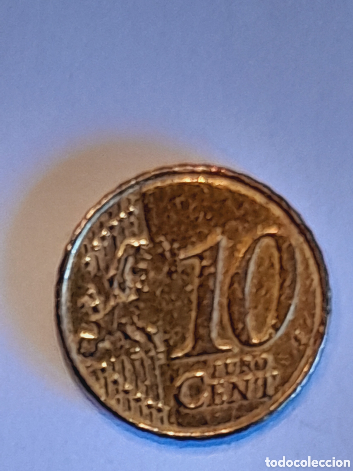 Monedas con errores: Moneda EXCESO DE COBRE 10 ctmos. - Foto 7