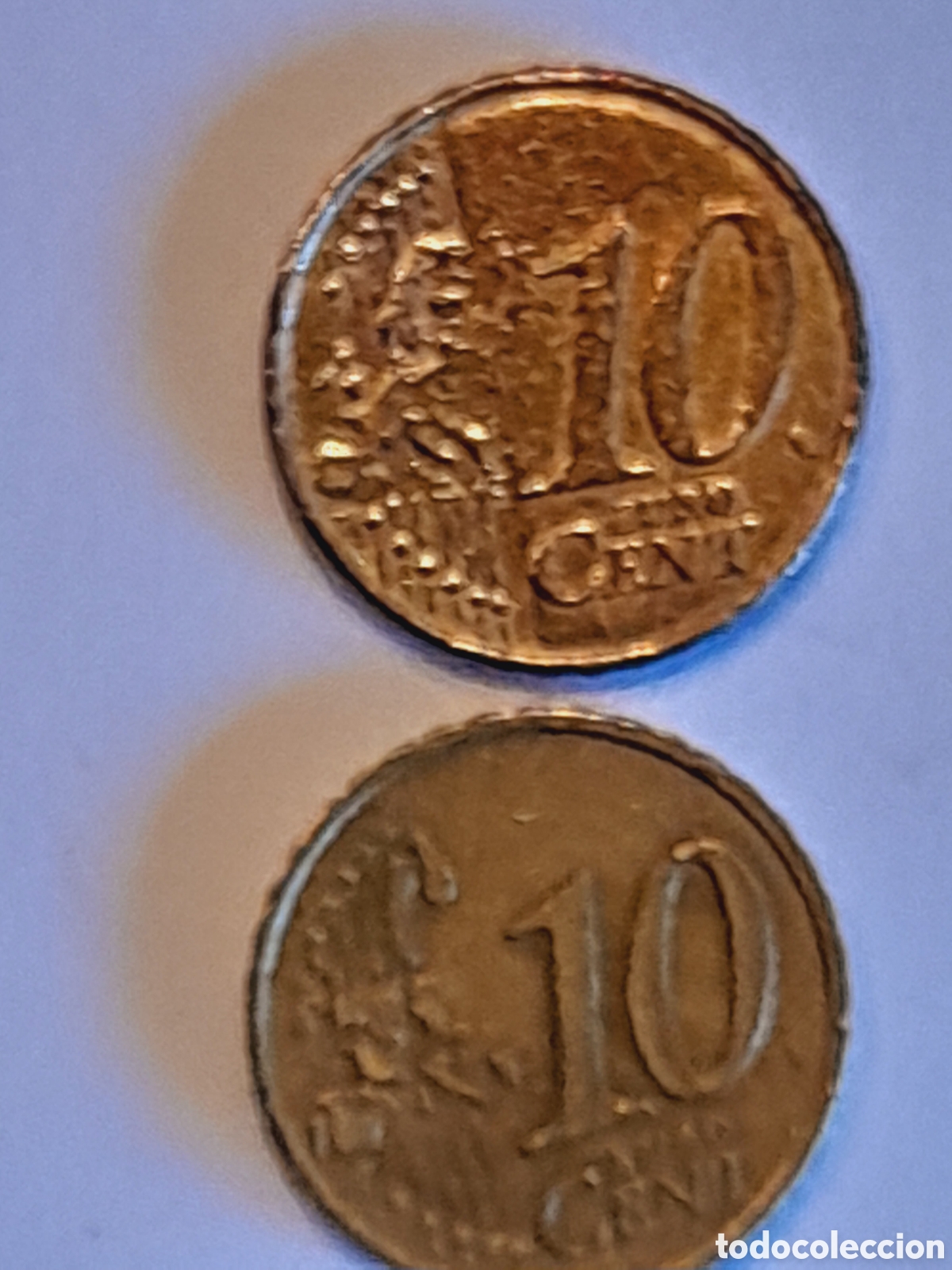 Monedas con errores: Moneda EXCESO DE COBRE 10 ctmos. - Foto 8