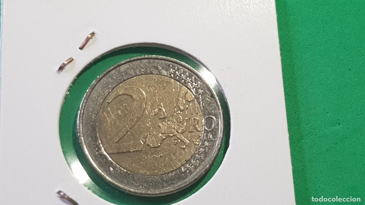 Monedas con errores: 2 EUROS ALEMANIA 2002 G-ERROR REPINTE EN LA GARRA - Foto 6
