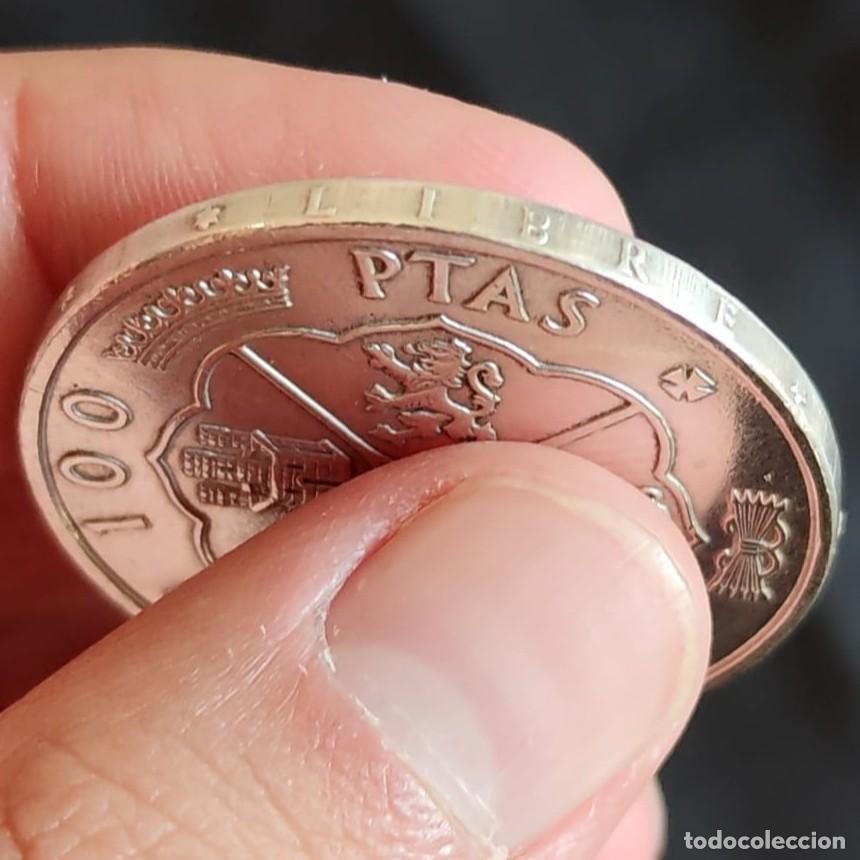 Monedas con errores: ZC - ERROR - 100 PESETAS 1966*19-67 - VARIANTE - CANTO PTAS-LIBRE - PLATA - Foto 1