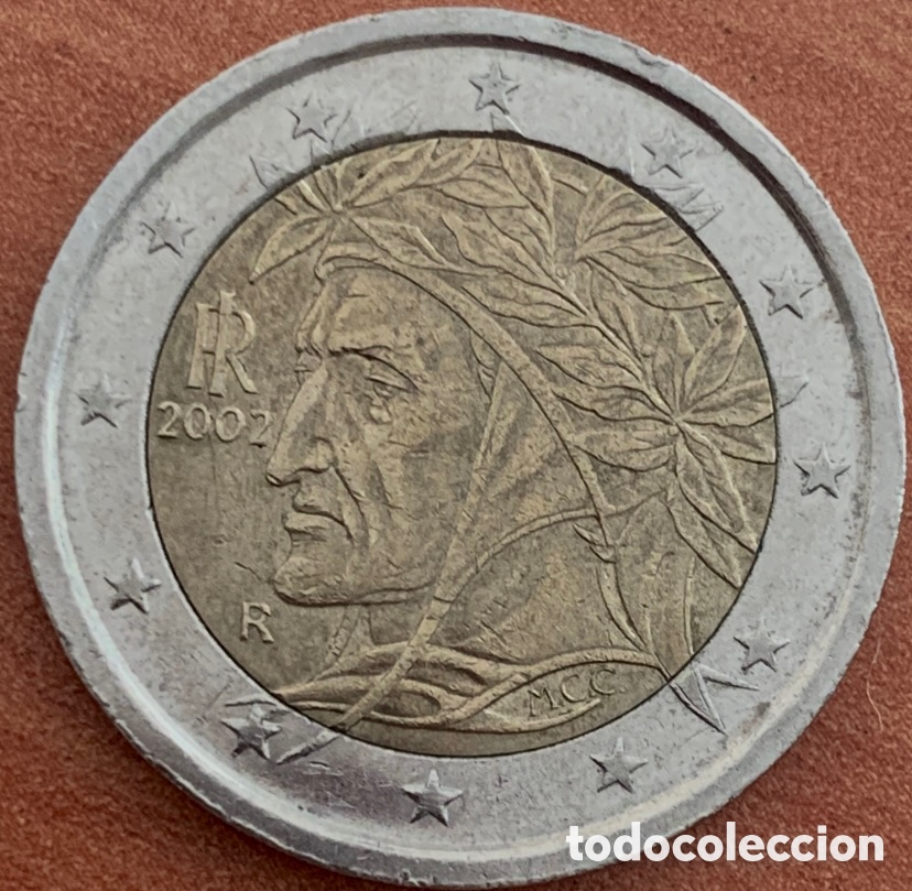 moneda de 2 euros italia 2002. error. exceso de Comprar Moedas