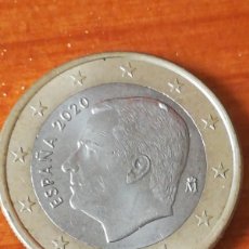 Monedas con errores: MONEDA 1 EURO ESPAÑA 2020 ERROR