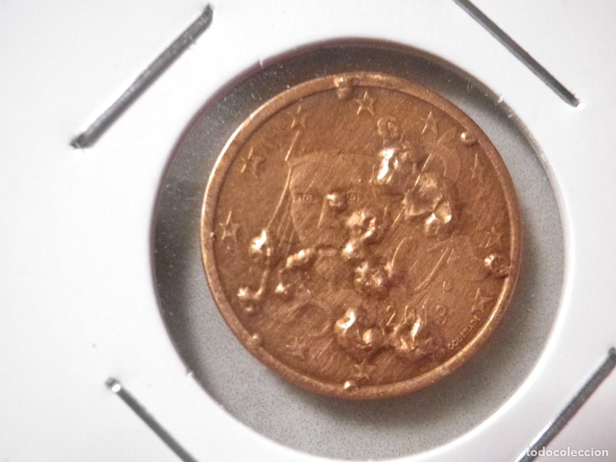 Monedas con errores: MONEDA DE 5 CENTIMOS RARA CON ERROR DE FUNDICION EXCESO DE METAL EN LAS 2 CARAS - Foto 4