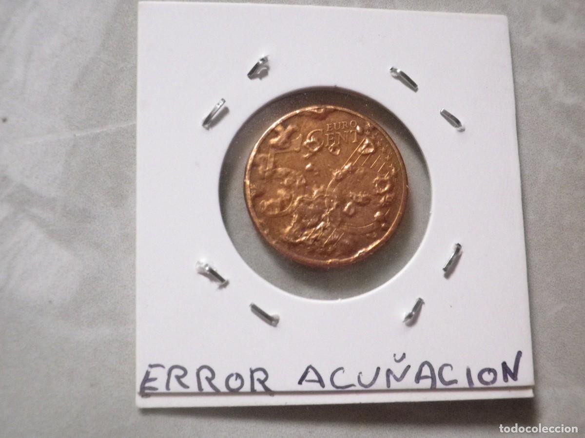 Monedas con errores: MONEDA DE 5 CENTIMOS RARA CON ERROR DE FUNDICION EXCESO DE METAL EN LAS 2 CARAS - Foto 5