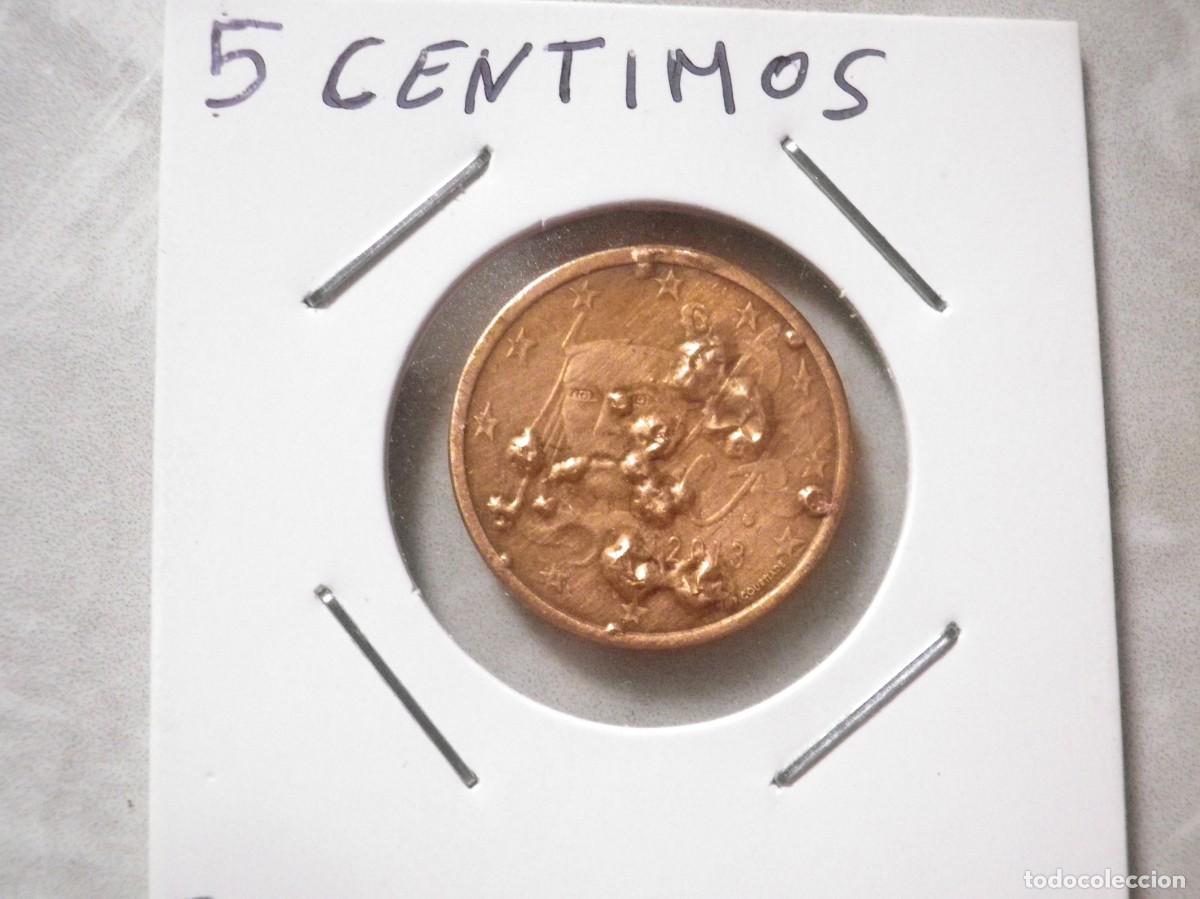 Monedas con errores: MONEDA DE 5 CENTIMOS RARA CON ERROR DE FUNDICION EXCESO DE METAL EN LAS 2 CARAS - Foto 11