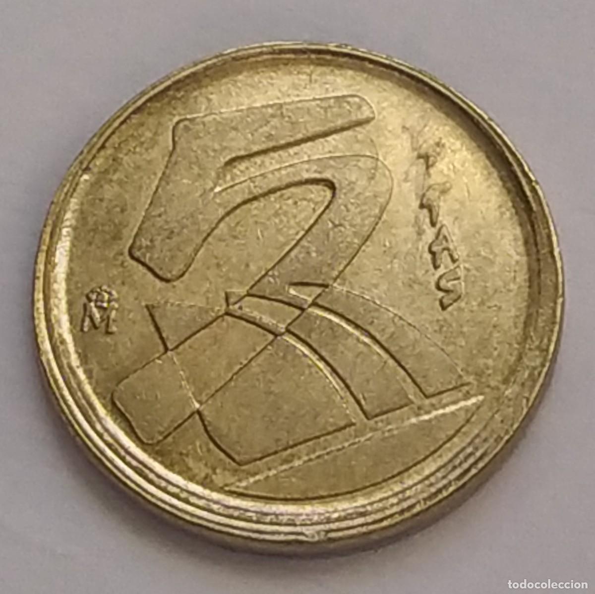 Monedas con errores: ## ERROR # 5 Pesetas 1998 Acu&ntilde;aci&oacute;n desplazada ## - Foto 2