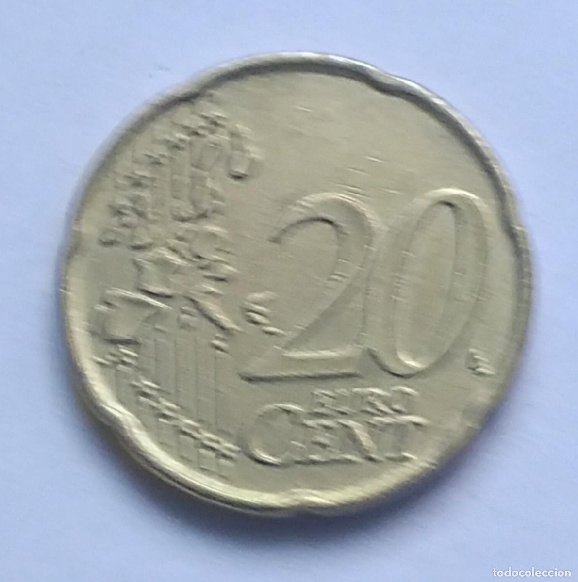 Monedas con errores: ## ERROR # B&eacute;lgica 20 c&eacute;ntimos 2004 con Excesos ## - Foto 2
