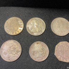 Monedas con errores: LOTE 6 MONEDAS HISPANIARUM Y OTRAS VARIAS -RÉPLICAS (G)