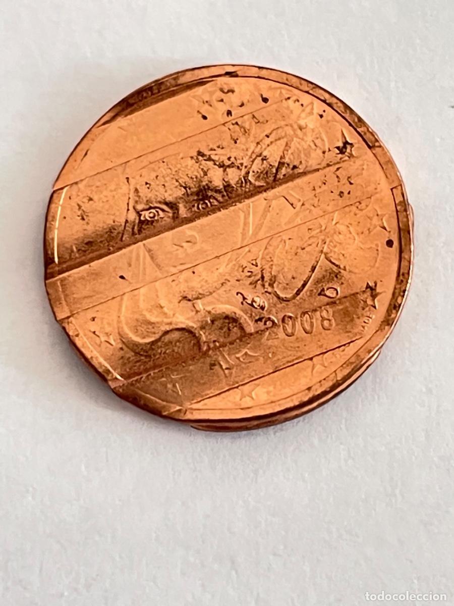 Monedas con errores: * ERROR * 2 cent a&ntilde;o 2008 FRANCIA. DOBLE ANVERSO DESMONETIZADA - Foto 1