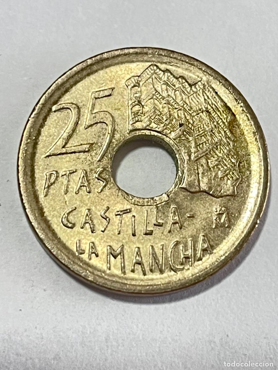 Monedas con errores: * ERROR * 25 PTAS 1996 LISTEL GRUESO EN ANVERSO Y REVERSO. - Foto 2
